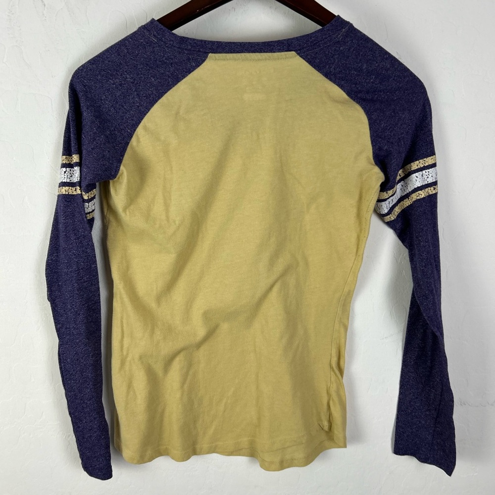 University of Washington Long Sleeve Shirt Small Purple & Gold - Picture 7 of 7
